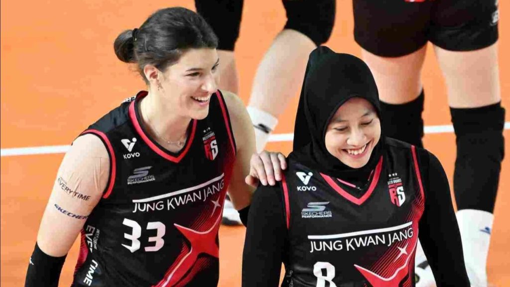 Foto Vanja Bukilic dan Megawati Hangestri (Foto : KOVO)