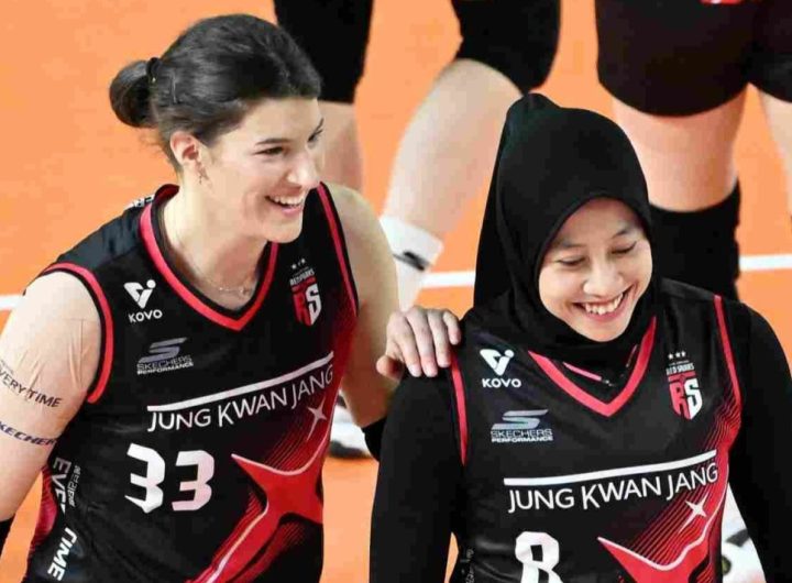 Foto Vanja Bukilic dan Megawati Hangestri (Foto : KOVO)