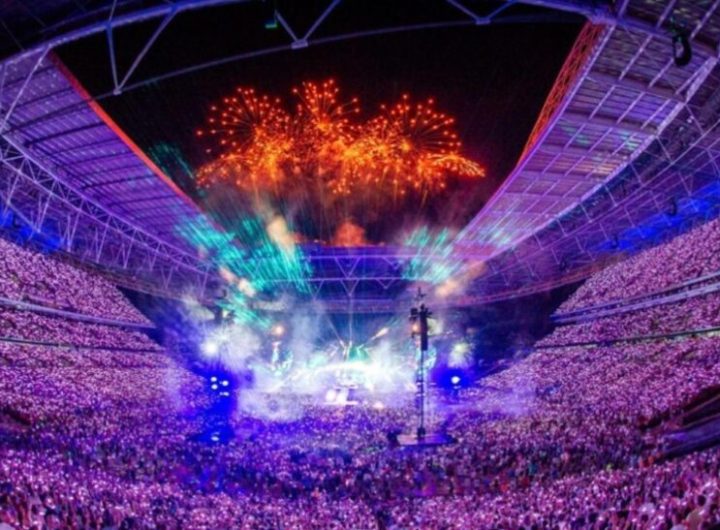 Coldplay konser di Narendra Modi Stadium (Tangkapan Layar)