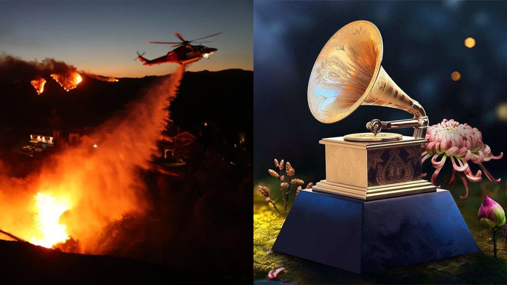 Beberapa label musik AS membatalkan acara Grammy Award akibat kebakaran hutan LA (Kolase Foto)