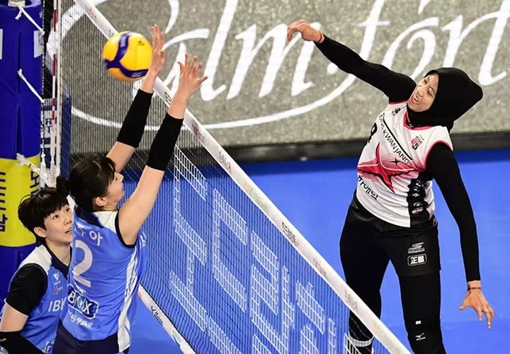 Megawati Hangestri torehkan 44 poin dan menjadi bintang utama Red Sparks menundukan IBK Altos dalam laga hari ini, (Dok. Kovo)