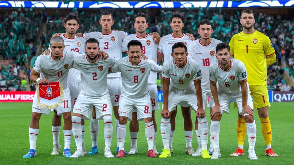 Timnas Indonesia saat melawan Arab Saudi pada Kualifikasi PIala Dunia 2026 (Tangkapan Layar)
