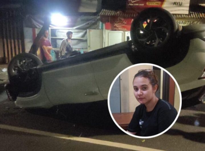 Artis FTV Larasati Nugroho mengalami kecelakaan (Tangkapan Layar)