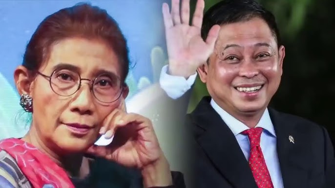 Susi Pudjiastuti dan Ignasius Jonan (Kolase Foto)