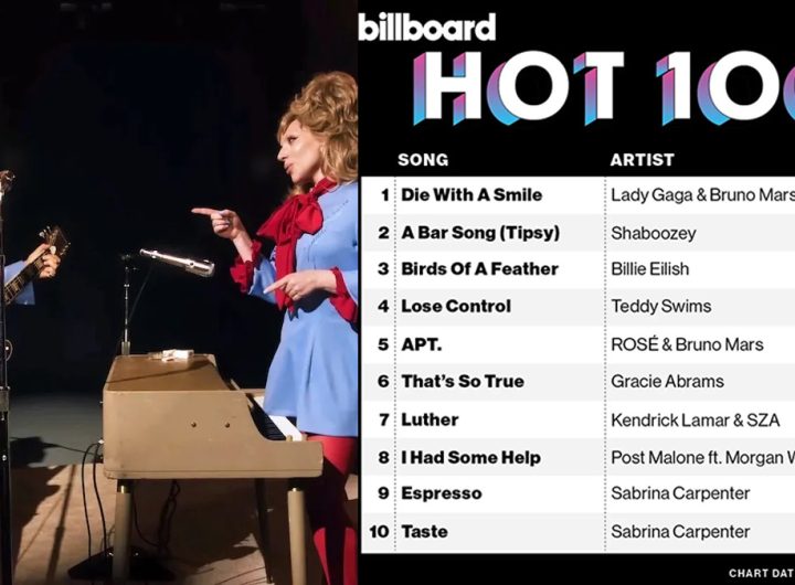Lagu Kolaborasi Lady Gaga & Bruno Mars "Die With a Smile" Tempati Posisi Teratas di Billboard Hot 100 (photo via YouTube)