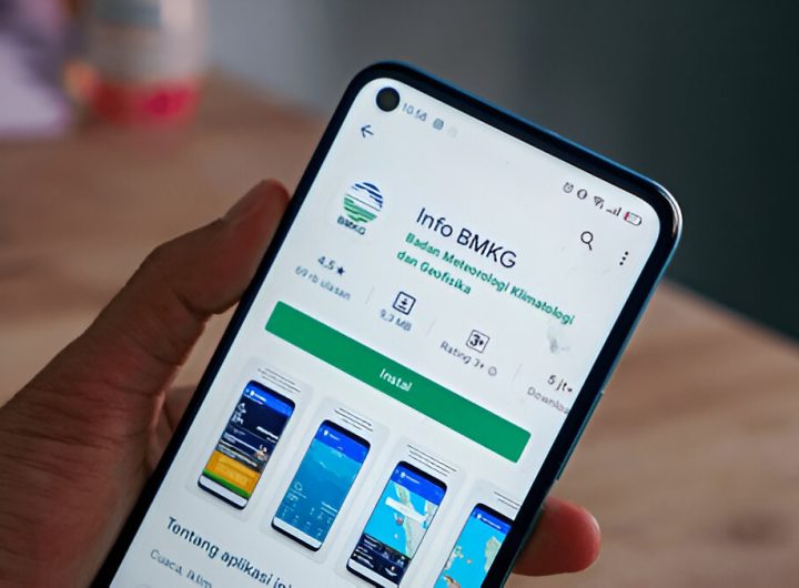 Aplikasi info bmkg di android (shutterstock.com)