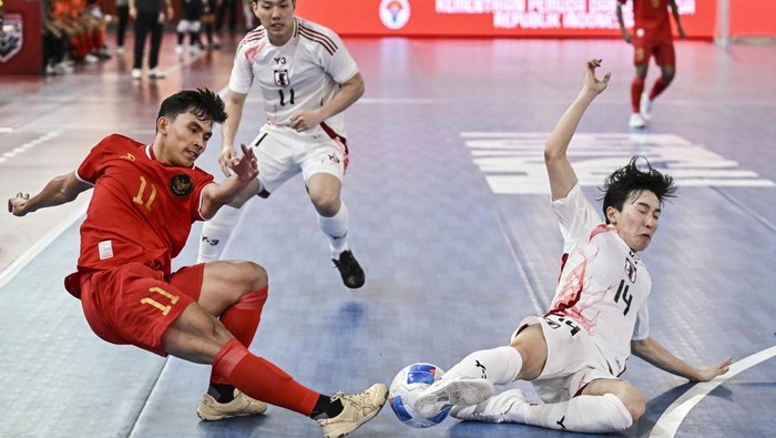 Timnas Futsal Indonesia Menang 1-0 atas Jepang (Foto : ANTARA FOTO/Aprillio Akbar)
