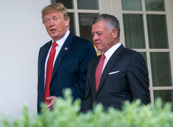 Donald Trump dan Raja Yordania (Tangkapan Layar)