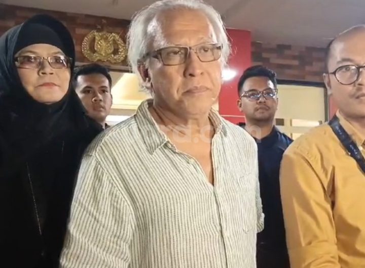Iwan Fals dan istri, Rosanna Listanto di Mapolres Metro Jakarta Selatan (Tangkapan Layar)