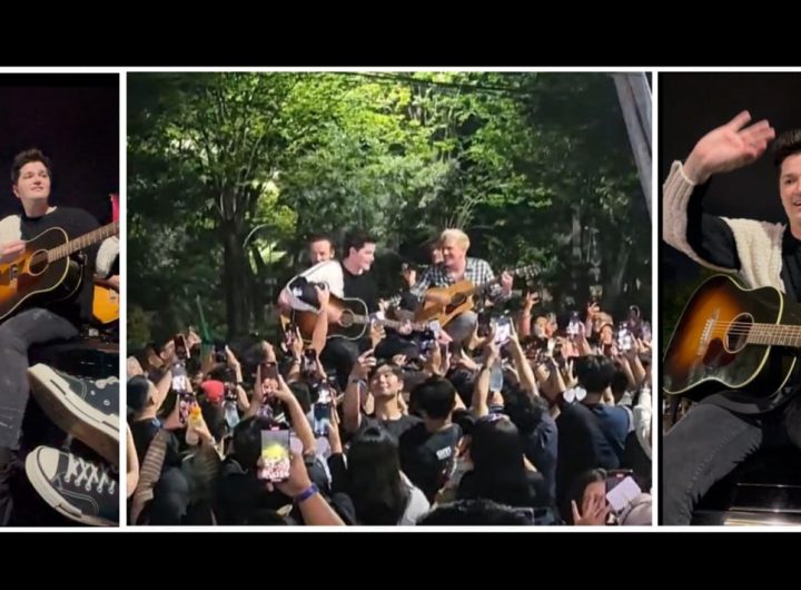 The Script tampil di Surabaya (Tangkapan Layar)