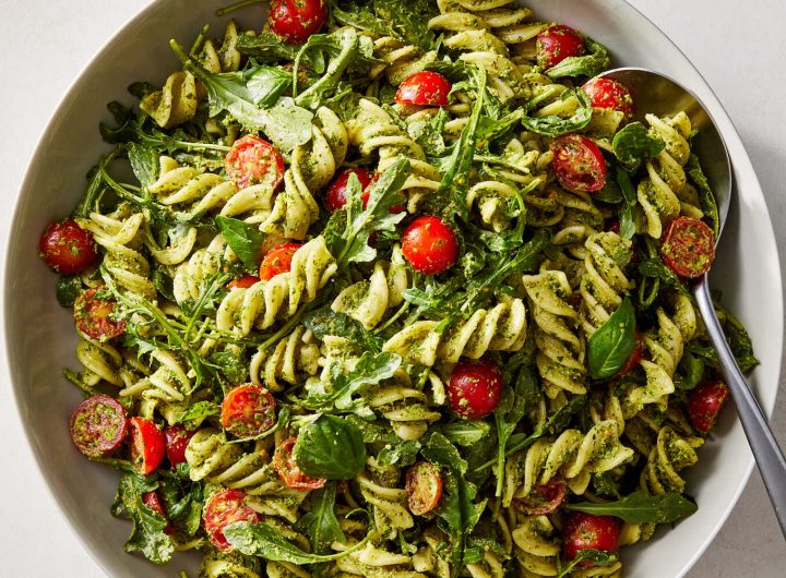Vegan Pesto Pasta Salad (Tangkapan Layar)