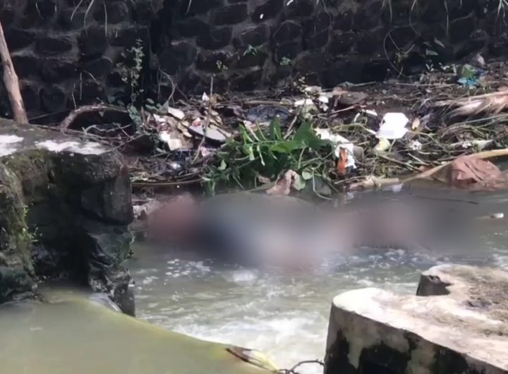 Penemuan mayat di sungai hebohkan warga Majalengka (Foto : Darfan)