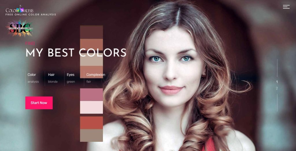 Tangkapan Layar - website colorenalysis (Sumber : https://colorenalysis.com/)
