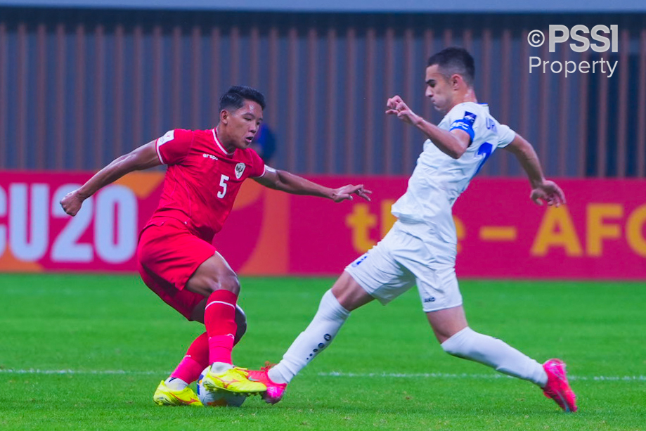 Timnas Indonesia U-20 harus mengakui keunggulan Uzbekistan dengan skor 1-3 pada laga kedua Grup C Piala Asia U-20 2025 di Shenzen Youth Football Training Base Centre Stadium (Sumber : pssi.org)