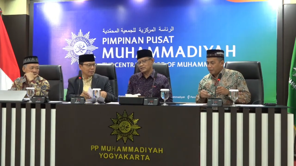 Konferensi Pers Pimpinan Pusat Muhammadiyah Penetapan Hasil Hisab Ramadan, Syawal, & Zulhijah 1446H (Youtube/ Muhammadiyah Channel)