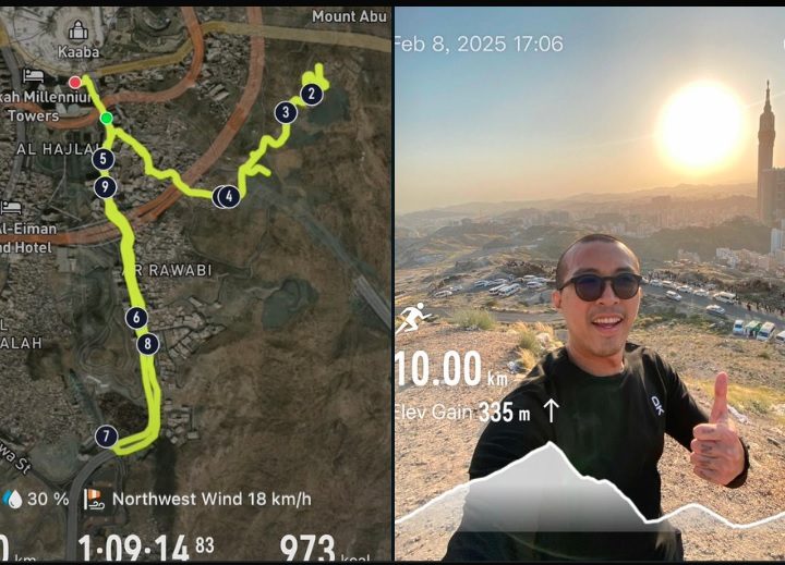 Tangkapan Layar - Dokter Tirta Cerita Pengalaman Lari Sore Lewati Jabal Khandamah Makkah Usai Umrah. (Foto: X/ tirta_cipeng)