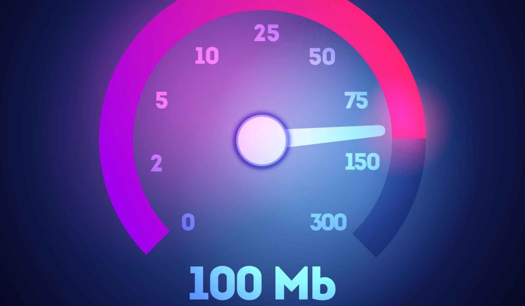Ilustrasi Internet Cepat 100 Mbps (Tangkapan Layar)