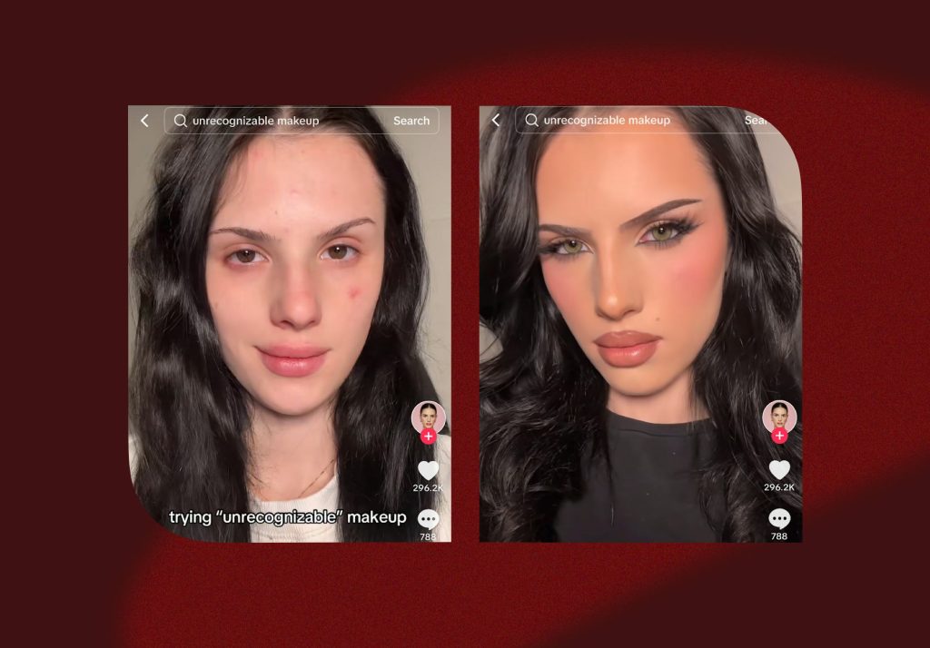 Unrecognizable Makeup (TikTok: @natviolette)