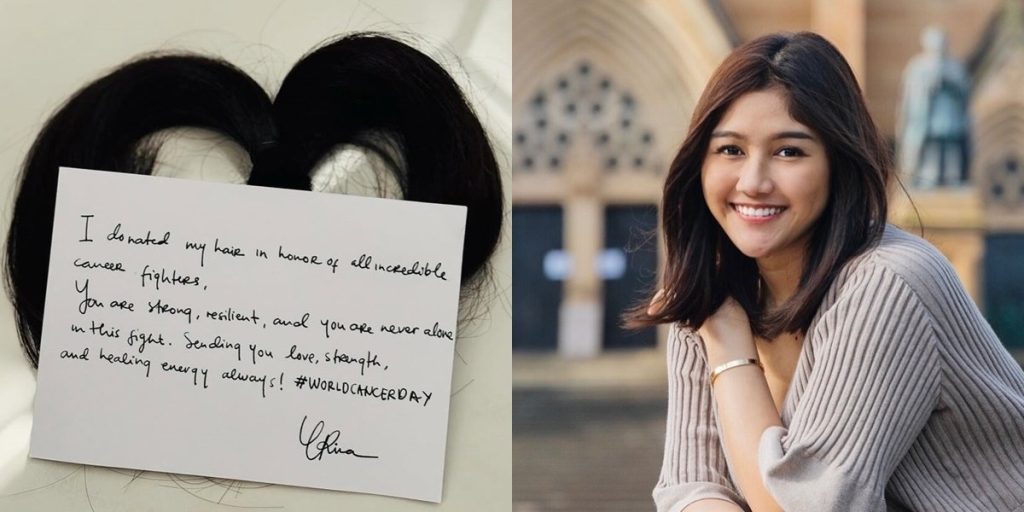 Kolase Foto - Erina Gudono Peringati Hari Kanker Dunia (Sumber: Instagram/erinagudono)