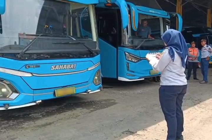 Jelang Mudik Lebaran 2026, Dishub Kabupaten Cirebon Gelar Ramcheck Bus