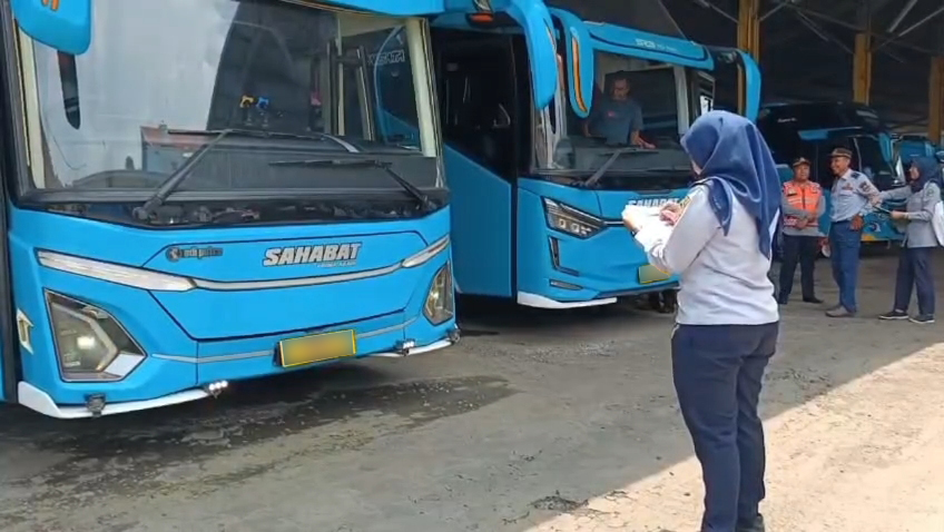 Jelang Mudik Lebaran 2026, Dishub Kabupaten Cirebon Gelar Ramcheck Bus