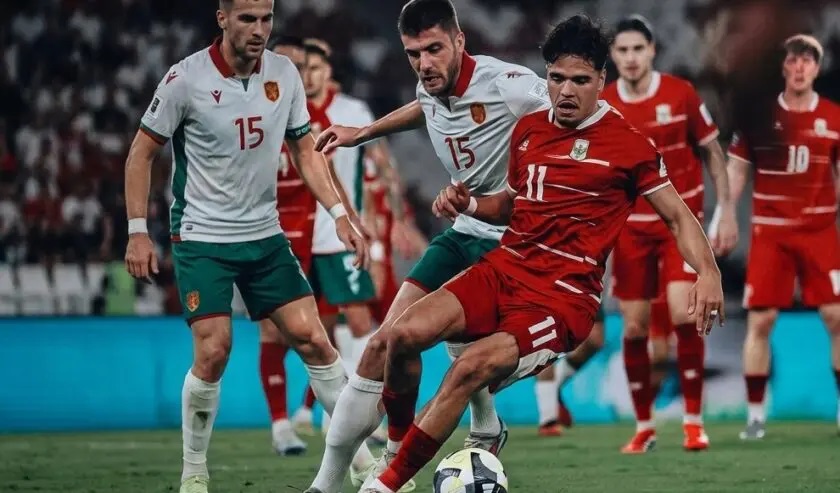 Tim nasional Indonesia berhadapan dengan Bulgaria dalam final FIFA Series 2026 di Stadion Utama Gelora Bung Karno (SUGBK), Jakarta pada Senin (30/3/2026) malam. (Foto: Team Bulgaria)