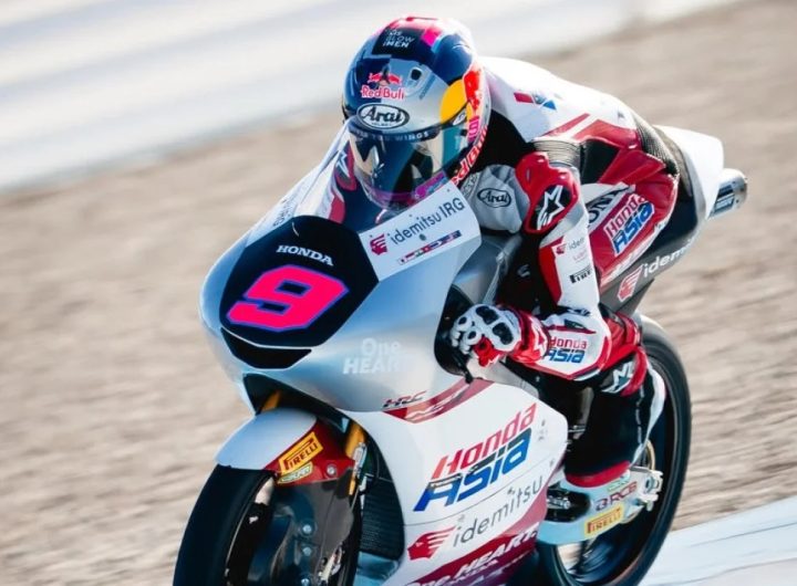 Pembalap Indonesia, Veda Ega Pratama di tes pramusim Moto3 2026. Sumber : Instagram.com/@honda_team_asia