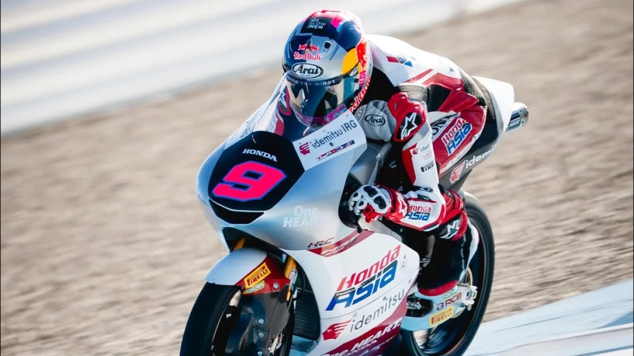 Pembalap Indonesia, Veda Ega Pratama di tes pramusim Moto3 2026. Sumber : Instagram.com/@honda_team_asia