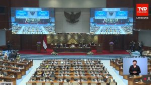 Rapat paripurna DPR mengesahkan RUU PPRT jadi undang-undang (Sumber Foto : Tangkapan layar YouTube TV Parlemen)