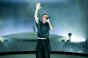 Bieber tampil di Coachella 2026 pada tanggal 11 April. (Sumber Foto : Kevin Mazur/Getty Images untuk Coachella)