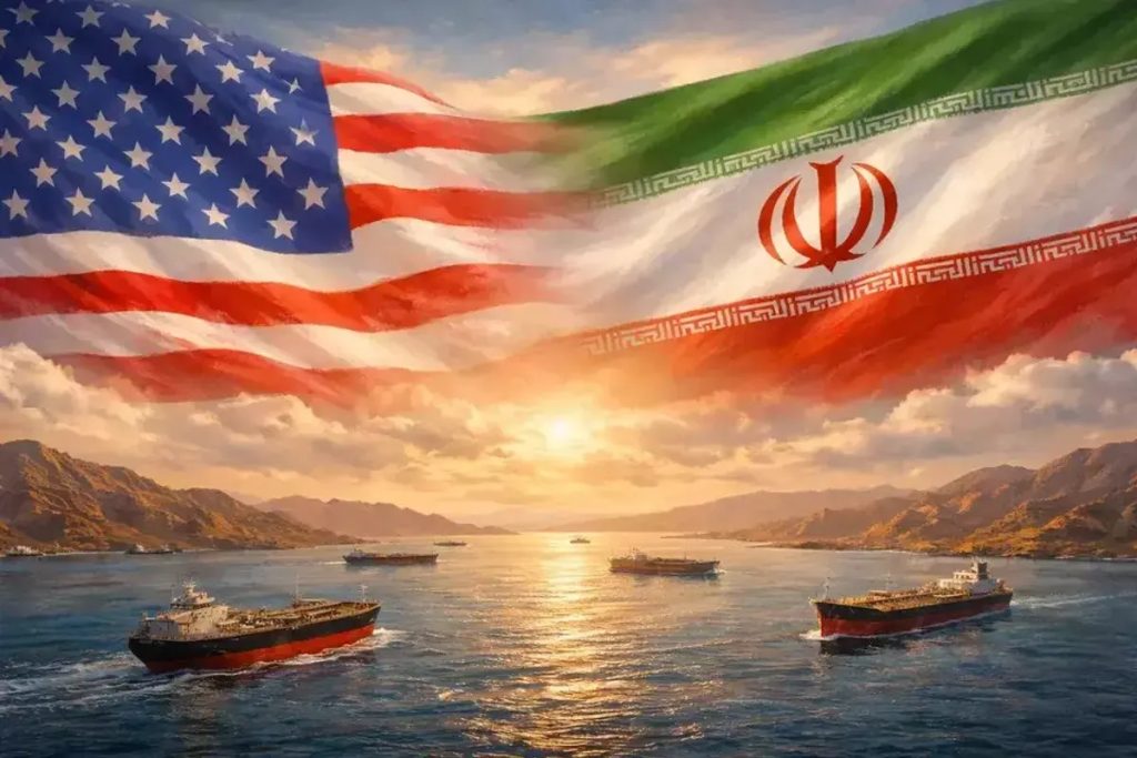 Ilustrasi gencatan senjata Amerika Serikat (AS)-Iran (ChatGPT)