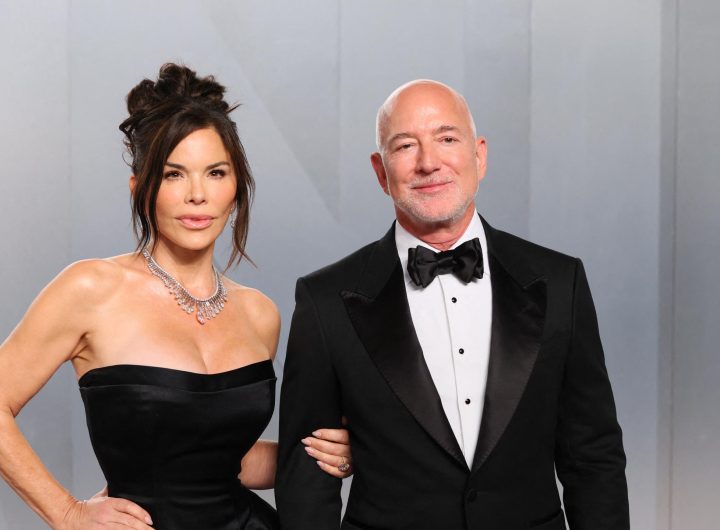 Jeff Bezos dan Lauren Sanchez. (dok. Jean Baptiste Lacroix / AFP)
