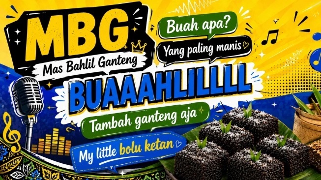 Lirik lagu MBG Mas Bahlil Ganteng. [ChatGPT]