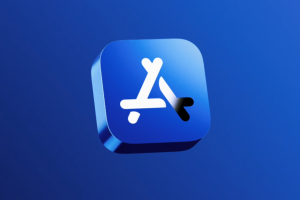 Ilustrasi logo aplikasi App Store. (Apple Newsroom)