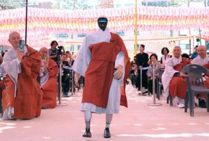Robot Biksu di Korea (Tangkapan Layar)