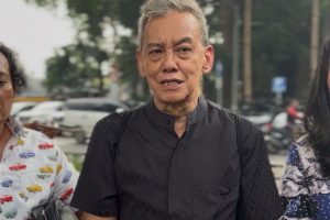 Fariz RM menyambangi Polda Metro Jaya untuk mengecek laporannya terhadap Syahravi atas kasus dugaan pelanggaran hak cipta, Selasa (23/6/2026).(Sumber Foto : KOMPAS.com/Ady Prawira Riandi )
