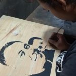 Lukisan Monokrom, Karya Seni Sederhana yang Bernilai Tinggi (Foto : Darfan)