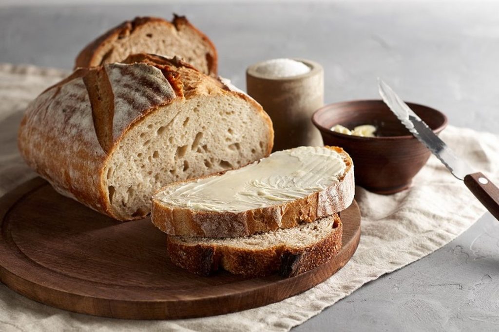 Ilustrasi roti sourdough.(shutterstock.com/belkantus)