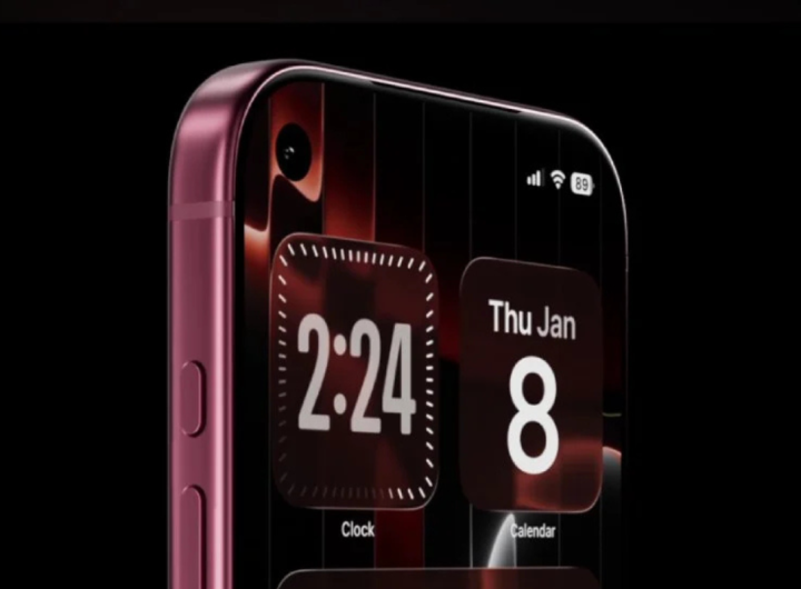Render kamera depan iPhone 18 Pro. Kamera selfie diklaim berpindah ke sudut kiri atas layar dan tampil dalam satu lubang kecil. (Tangkapan Layar)