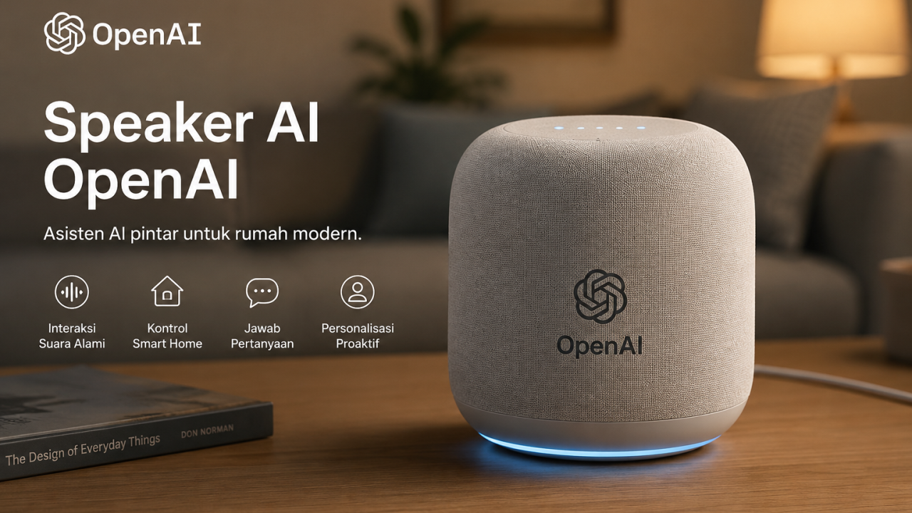 Ilustrasi Speaker AI buatan OpenAI (Sumber Foto : Chat GPT)