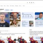 Google menampilkan animasi viking row saat pengguna mencari nama pemain Timnas Norwegia Erling Haaland (Foto: Tangkapan layar Google Search)