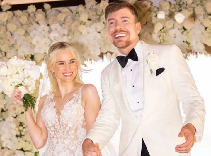 Mr Beast menikah dengan Thea Booysen (Tangkapan Layar)