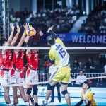 Timnas voli putra Indonesia (merah) menang telak 3-0 atas Kamboja mengawali putaran kedua SEA V Cup 2026. (Sumber Foto: PBVSI)