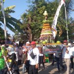 Kirab Ampyang Maulid di Desa Loram Kulon, Kecamatan Jati, Kabupaten Kudus. (Tangkapan Layar)