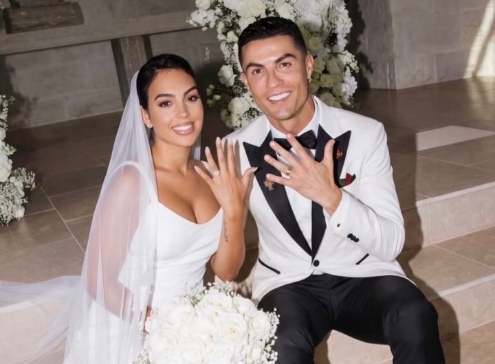 Cristiano Ronaldo resmi menikahi Georgina Rodríguez di Portugal. (Foto: Instagram @FabrizioRom)