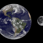 Ilustrasi Bumi dan Bulan.(NASA)