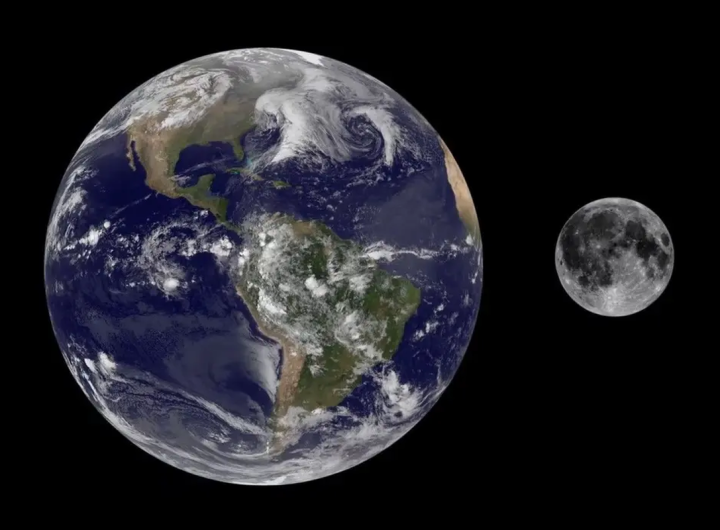 Ilustrasi Bumi dan Bulan.(NASA)