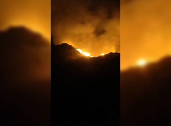 Kebakaran TPAS Gunungsantri Dipicu Percikan Api dari Lahan Terbakar (Tangkapan Layar)