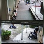 Aksi Pencurian Sepeda Motor di Kontrakan di Majalengka Terekam Kamera CCTV (Tangkapan Layar)