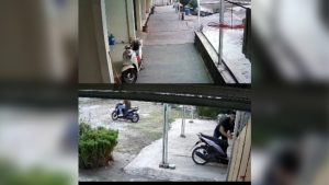 Aksi Pencurian Sepeda Motor di Kontrakan di Majalengka Terekam Kamera CCTV (Tangkapan Layar)